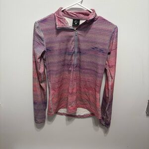 Nike Women's Pink and Purple Long Sleeve Top